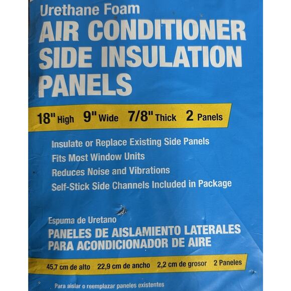 Frost King Window Air Conditioner Foam Side Insulation AC14 2-Panels 18x9x7/8” - Picture 2 of 8